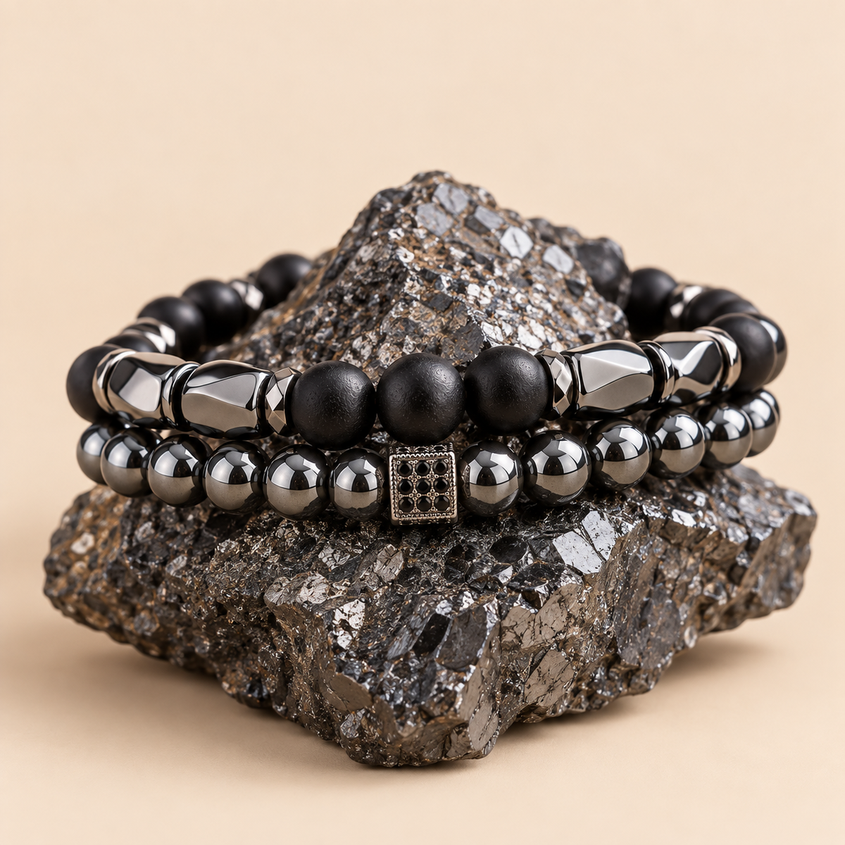 Pulsera de Hematita - Fuerza y Protección