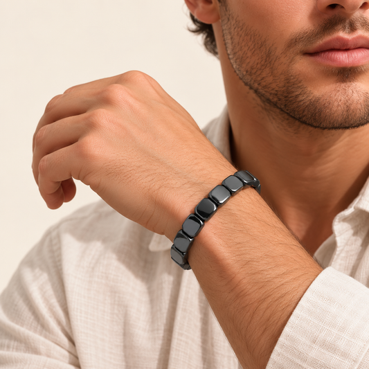 Pulsera de Hematita - Fuerza y Equilibrio