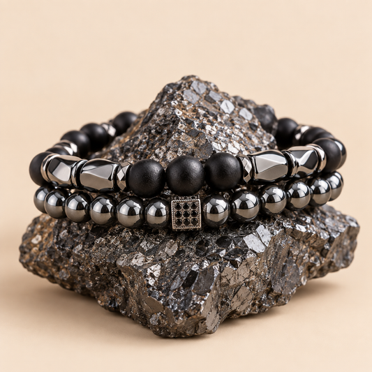 Pulsera de Hematita - Fuerza y Protección